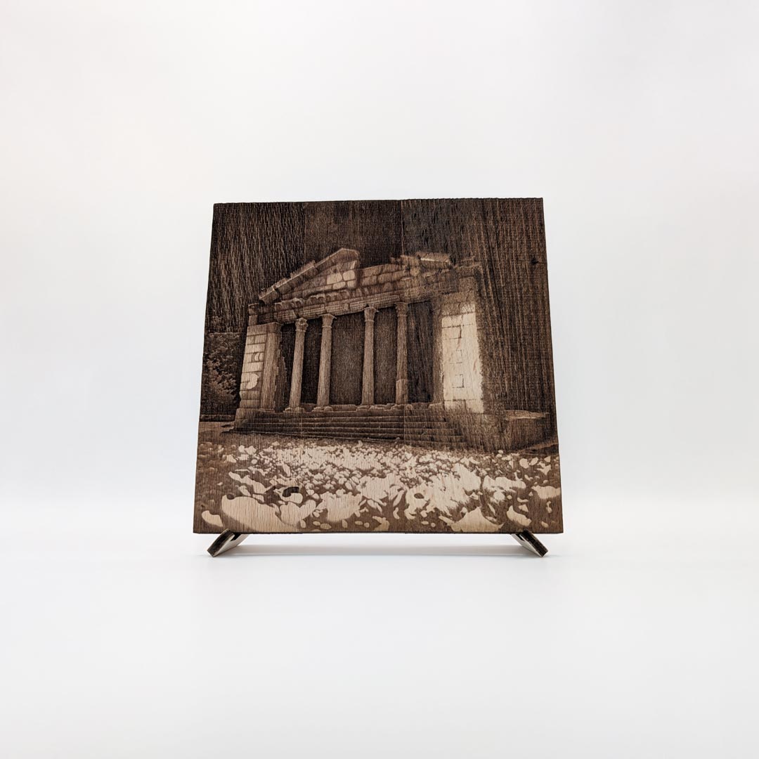 Apollonia carved in wood – 3D Wood Bas-relief, souvenir made in Albania - symbol.al
Apolonia gdhendur në dru - basoreliev 3D në dru ahu, prodhuar në Shqipëri - symbol.al