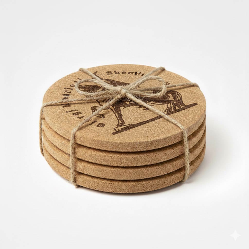 Gjergj Kastrioti Skenderbeu monumenti në Krujë gdhendur në tapë druri, mbajtëse gote, set, prodhuar në Shqipëri, suvenir symbol.al
Gjergj Kastrioti Skanderbeg monument Kruja Albania cork coasters made in Albania symbol.al