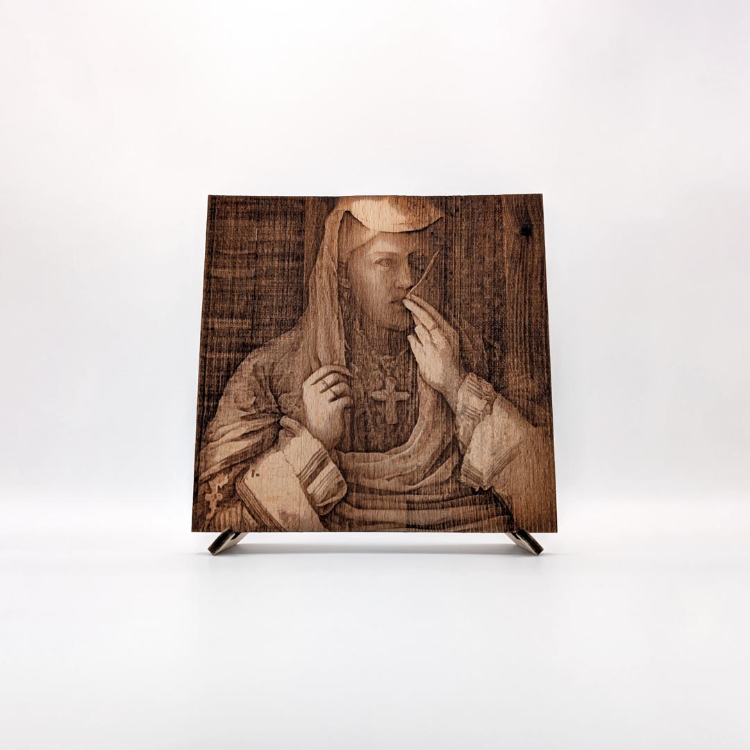 "Motra Tone" (1883), Kolë Idromeno’s masterpiece – 3D Wood Bas-relief, souvenir made in Albania - symbol.al
"Motra Tone" (1883), kryevepra e Kolë Idromenos gdhendur në dru – basoreliev 3D në dru ahu, prodhuar në Shqipëri - symbol.al
